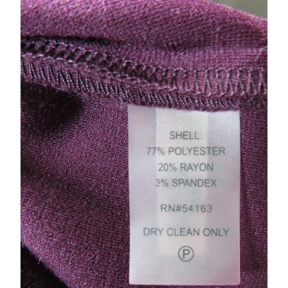 Ivanka Trump Plum Sleeveless Sheath Dress With Chain Detail Size 8 - Picture 7 of 7